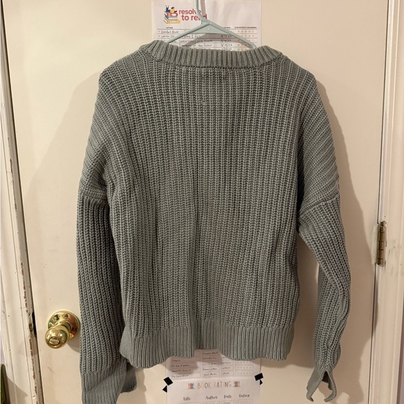 Abercrombie & Fitch Mint Green Women's Sweater - Picture 3 of 3